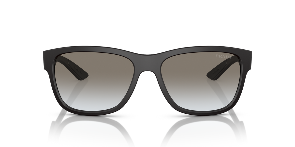 Prada Linea Rossa PS 03QS Black Rubber DG00A7 front view