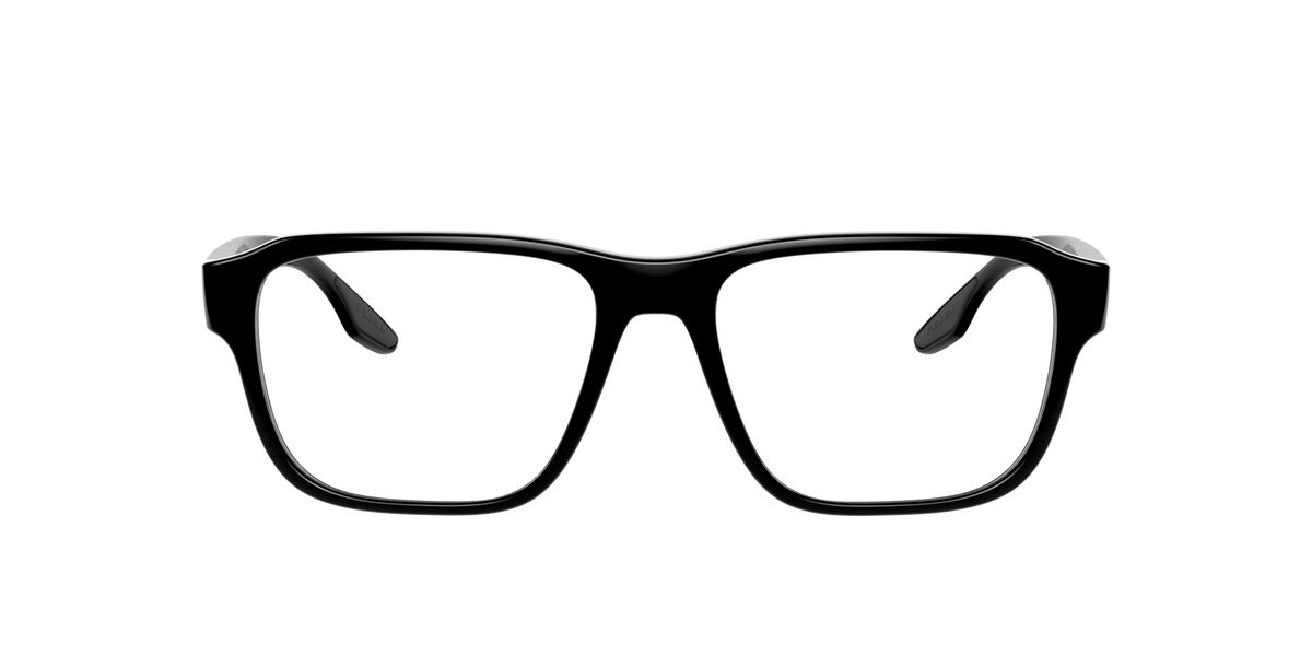 Prada Linea Rossa PS 04NV Black 1AB1O1 three-quarter view