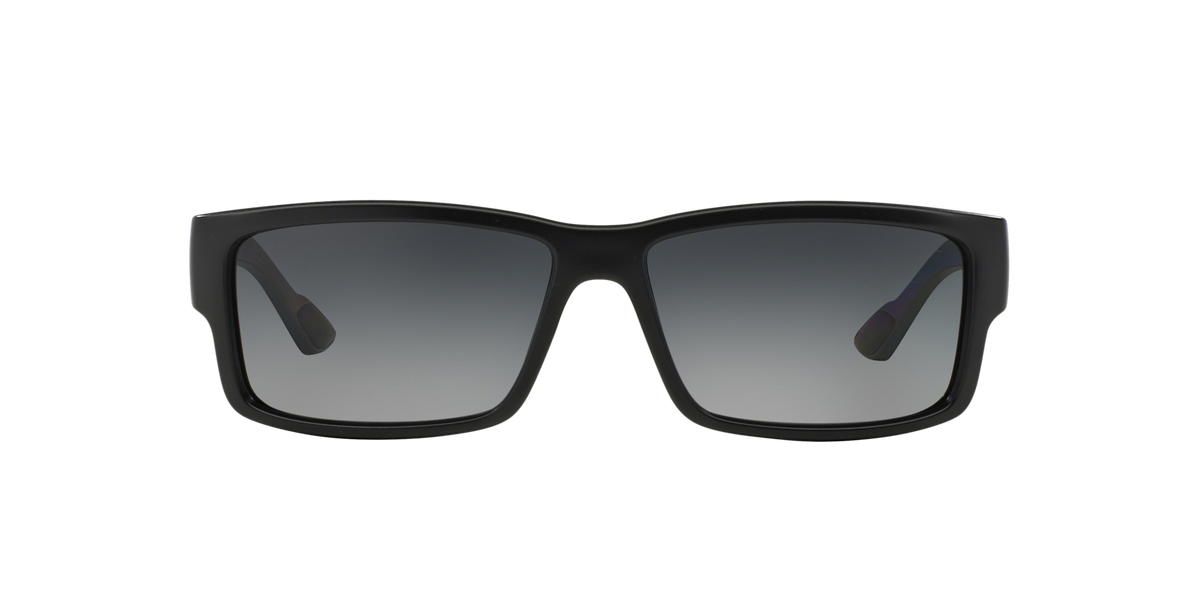 Prada Linea Rossa PS 05OS Black Demi Shiny 1BO5W1 three-quarter view