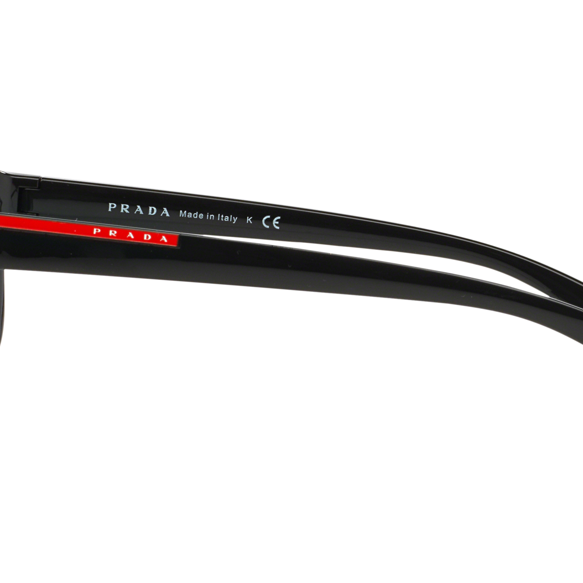 Prada Linea Rossa PS 05PS Black 1AB0A7 side view