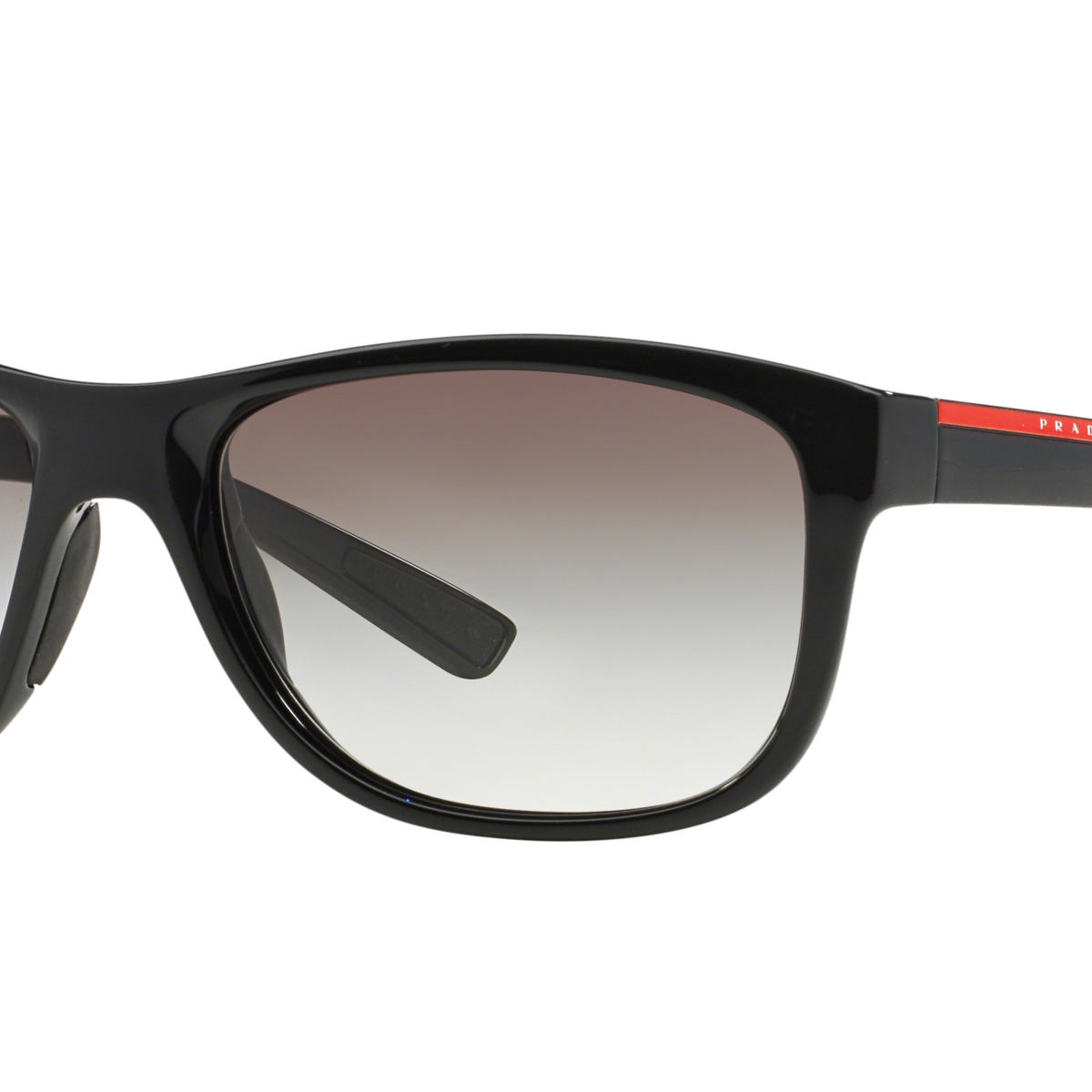 Prada Linea Rossa PS 05PS Black 1AB0A7 three-quarter view
