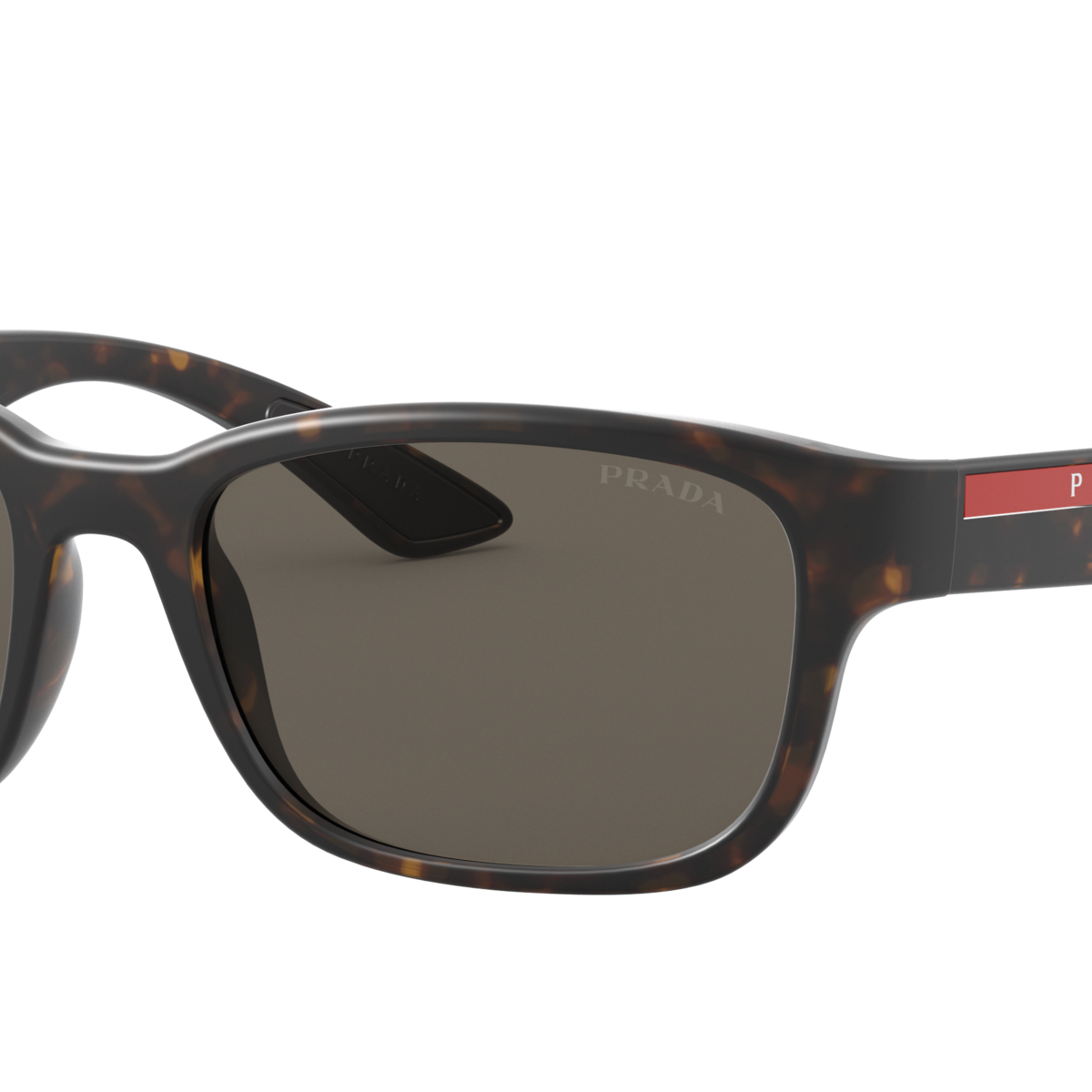 Prada Linea Rossa PS 05VS Havana Demishiny 5645G1 three-quarter view