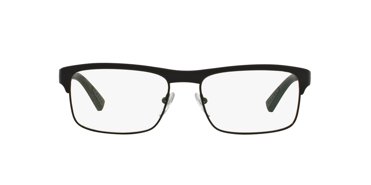 Prada Linea Rossa PS 06FV Black Rubber DG01O1 three-quarter view