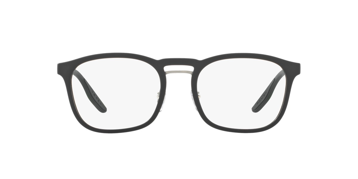 Prada Linea Rossa PS 06HV Black Rubber DG01O1 three-quarter view