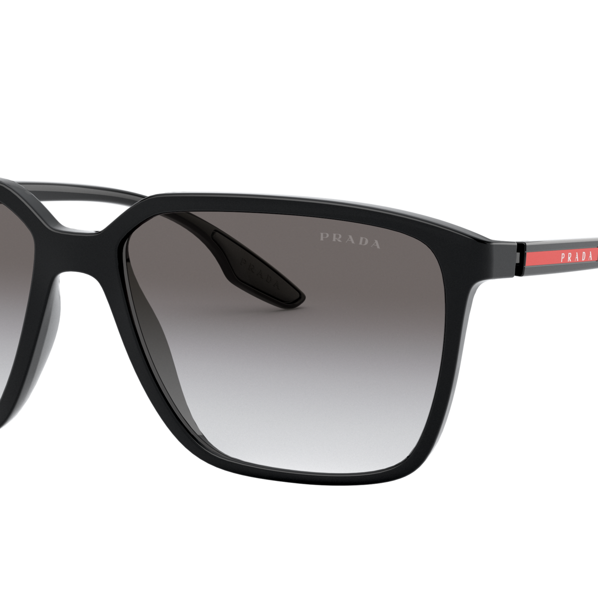 Prada Linea Rossa PS 06VS Black 1AB3M1 three-quarter view