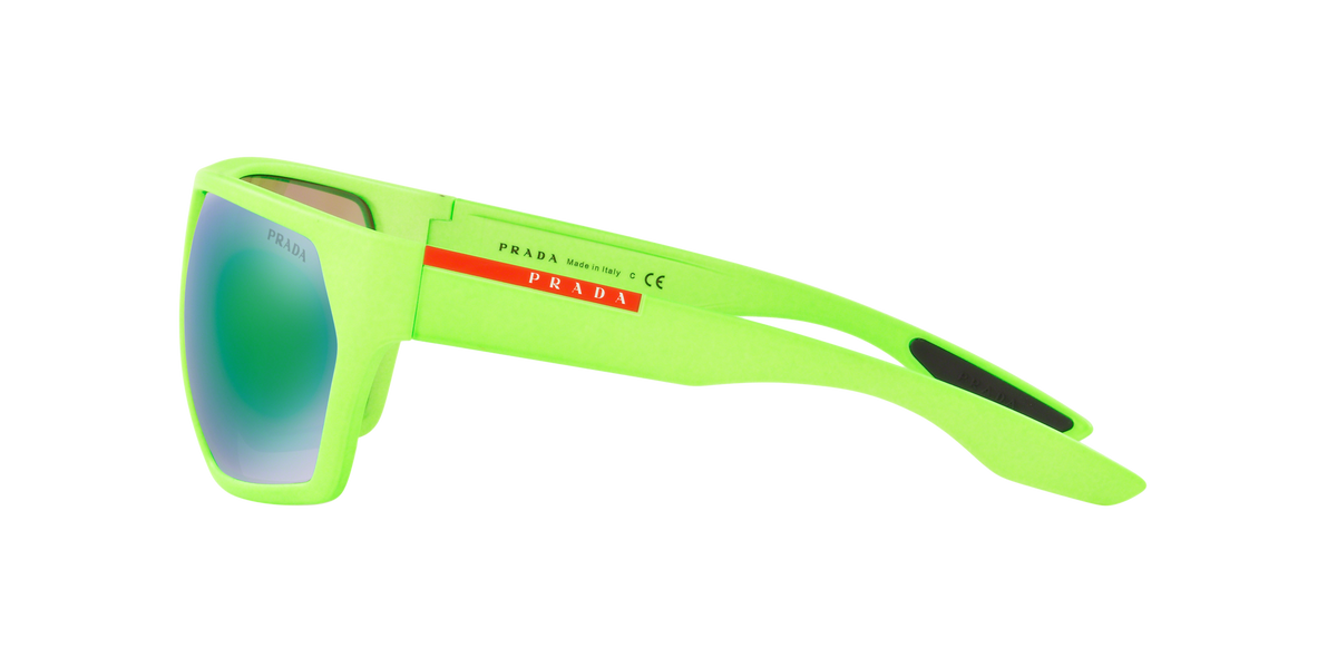Prada Linea Rossa PS 08US Fluo Green Rubber 4471M2 side view