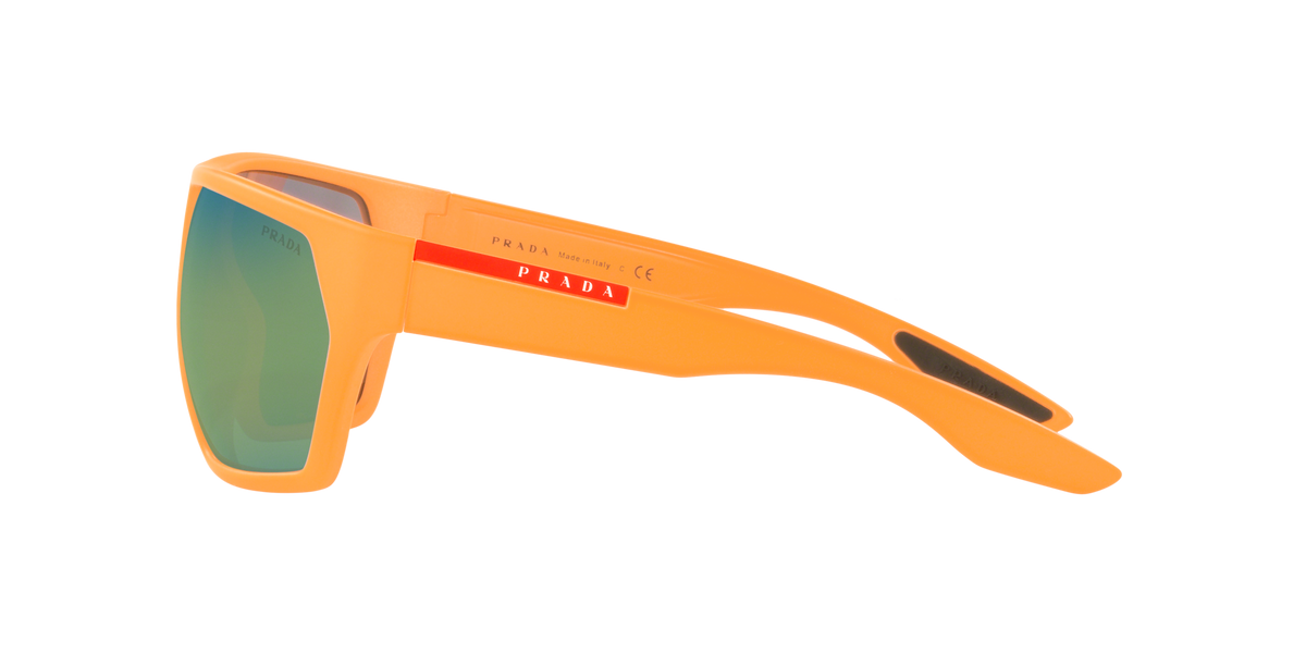 Prada Linea Rossa PS 08US Fluo Orange Rubber 4484J2 side view