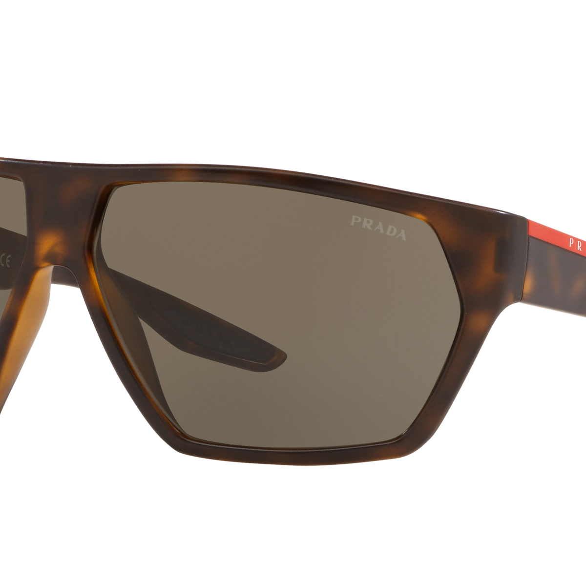 Prada Linea Rossa PS 08US Havana Demishiny 5645G1 three-quarter view