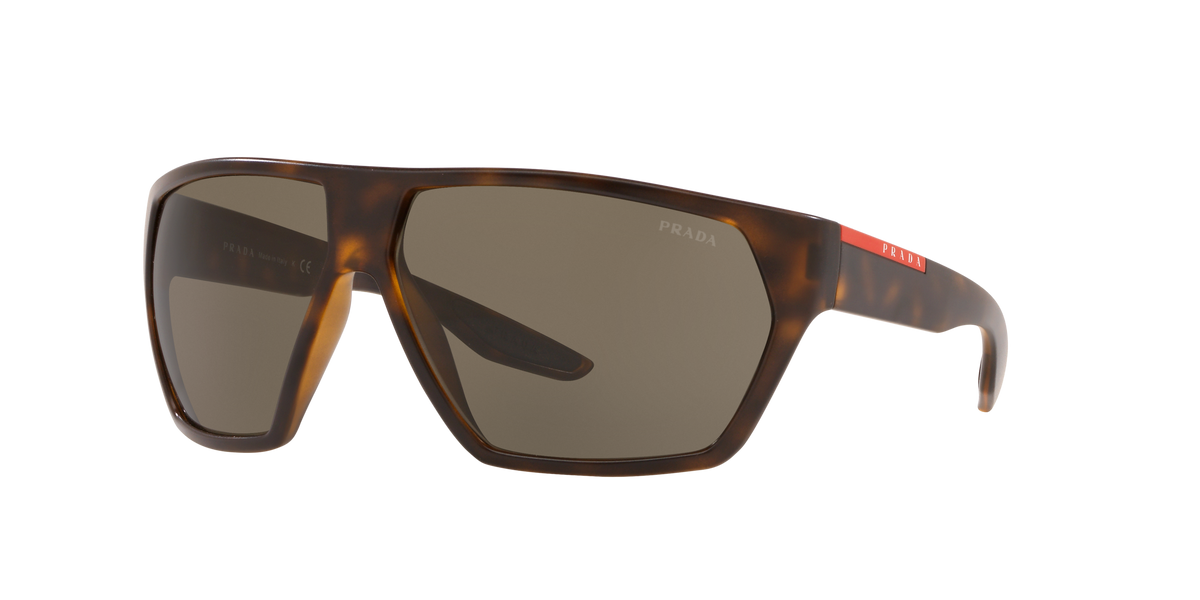 Prada Linea Rossa PS 08US Havana Demishiny 5645G1 three-quarter view