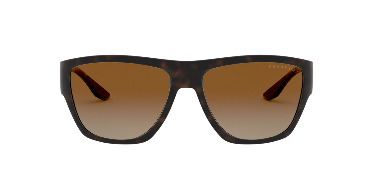 Prada Linea Rossa PS 08VS Matte Havana 56403G three-quarter view