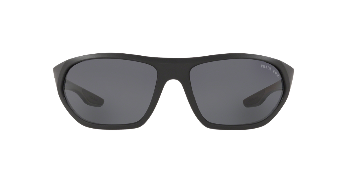 Prada Linea Rossa PS 18US Matte Black/Black 1BO5Z1 three-quarter view