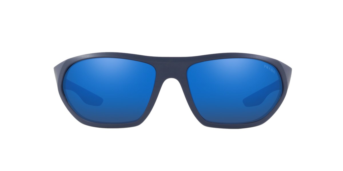 Prada Linea Rossa PS 18US Matte Blue/Blue MA39P1 three-quarter view