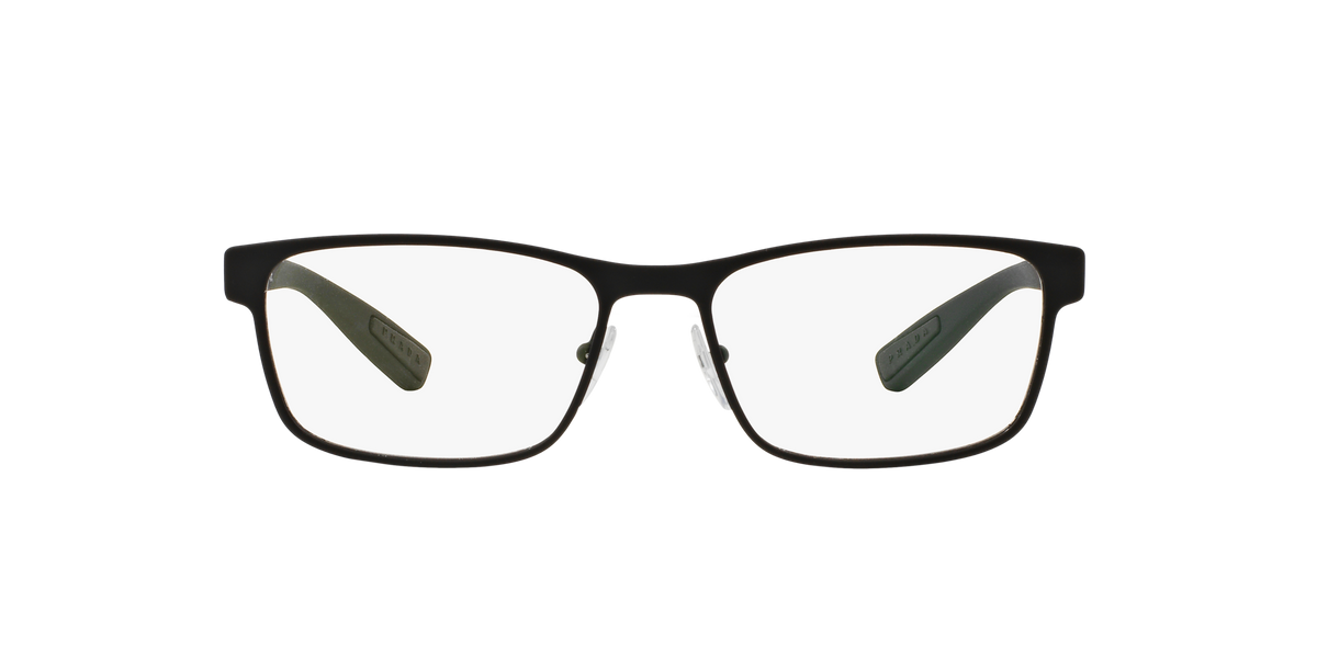 Prada Linea Rossa PS 50GV Rubber Black DG01O1 three-quarter view
