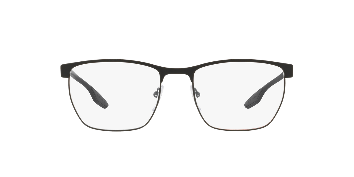 Prada Linea Rossa PS 50LV Black Rubber 4891O1 three-quarter view