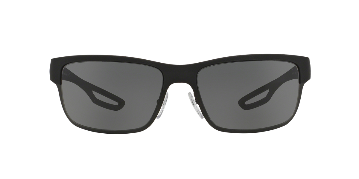 Prada Linea Rossa PS 50QS Black Rubber/Matte Black DG01A1 three-quarter view