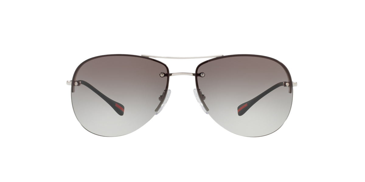 Prada Linea Rossa PS 50RS Silver 1BC0A7 three-quarter view