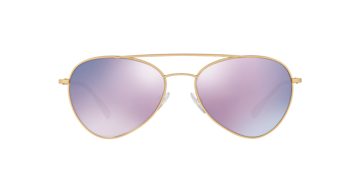 Prada Linea Rossa PS 50SS Matte Gold 1BK5T0 three-quarter view