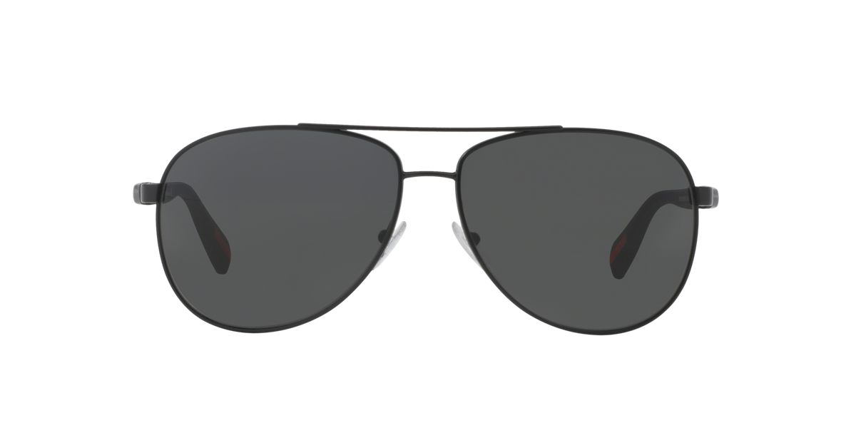 Prada Linea Rossa PS 51OS Black Demi Shiny 1BO1A1 three-quarter view