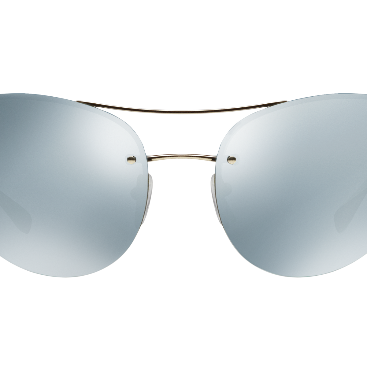 Prada Linea Rossa PS 51RS Silver 1BC5K2 three-quarter view