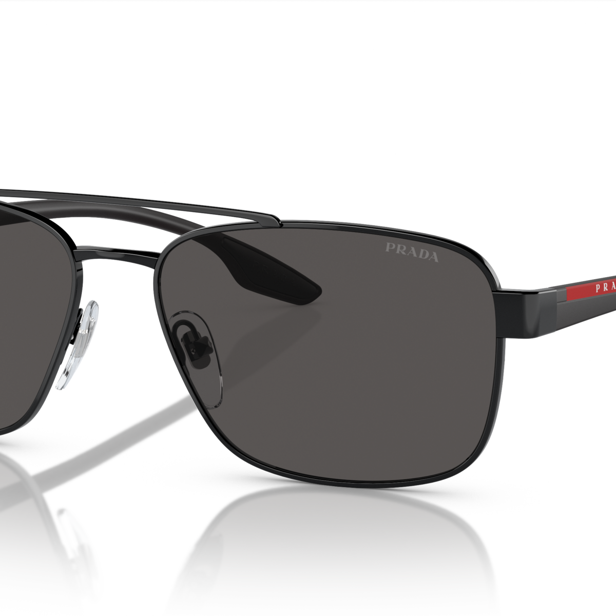 Prada Linea Rossa PS 51US Black 1AB5S0 three-quarter view