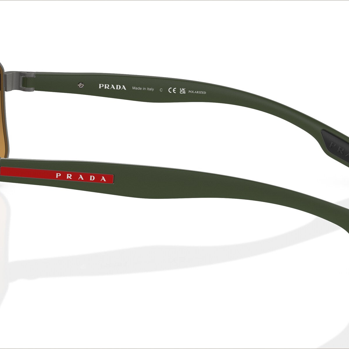 Prada Linea Rossa PS 51VS Gunmetal Rubber DG1741 side view