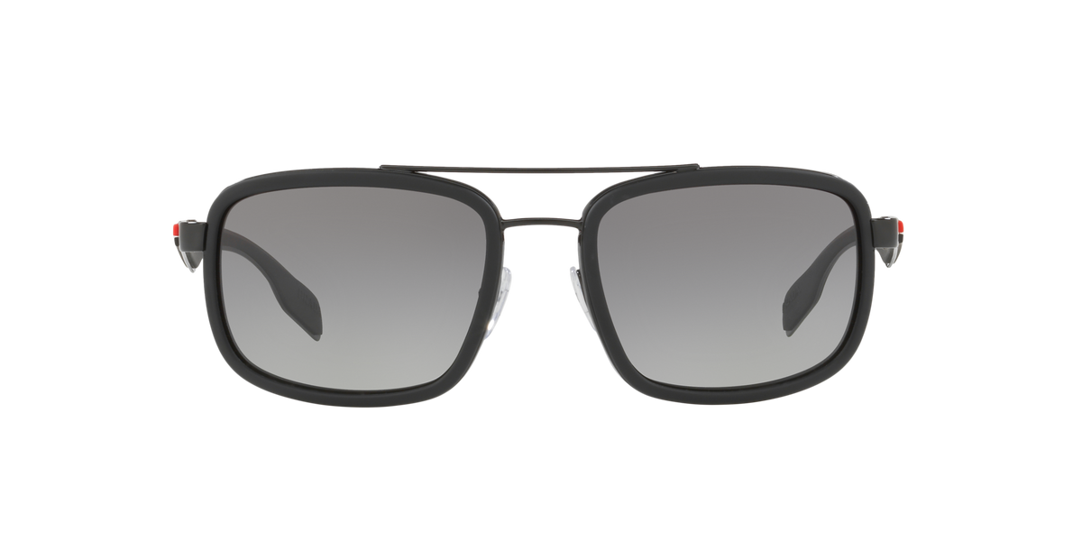 Prada Linea Rossa PS 52PS Black Rubber 1BO3M1 three-quarter view