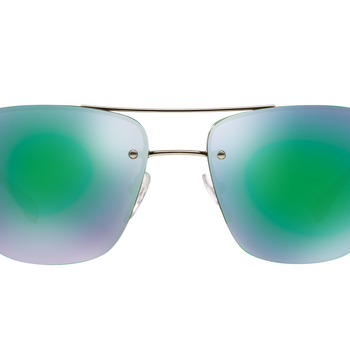 Prada Linea Rossa PS 52RS Silver 1BC1M0 three-quarter view