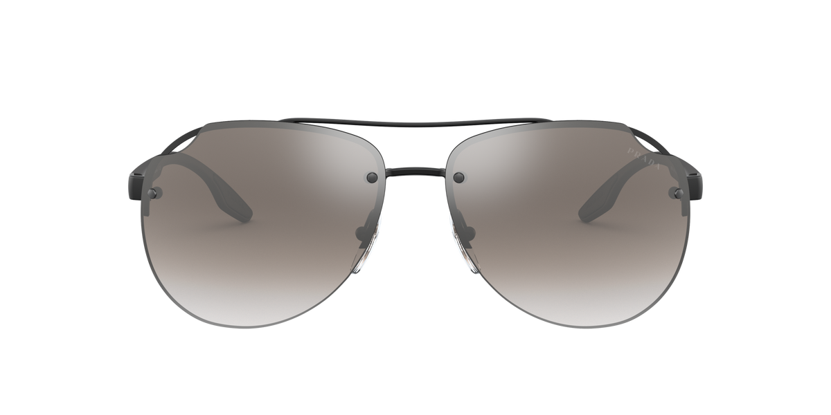 Prada Linea Rossa PS 52VS Matte Black 1BO5O0 three-quarter view