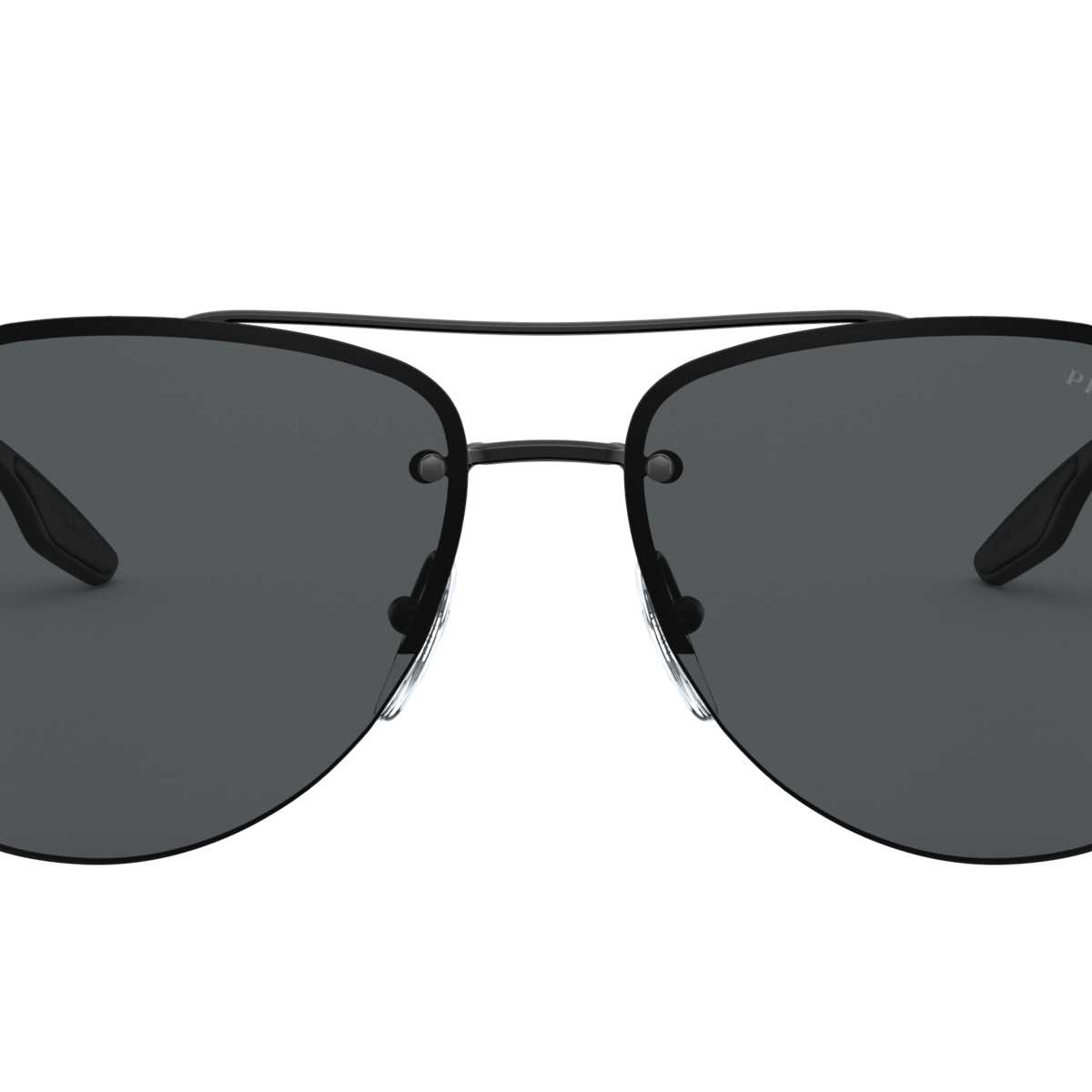 Prada Linea Rossa PS 52VS Matte Black 1BO5Z1 three-quarter view