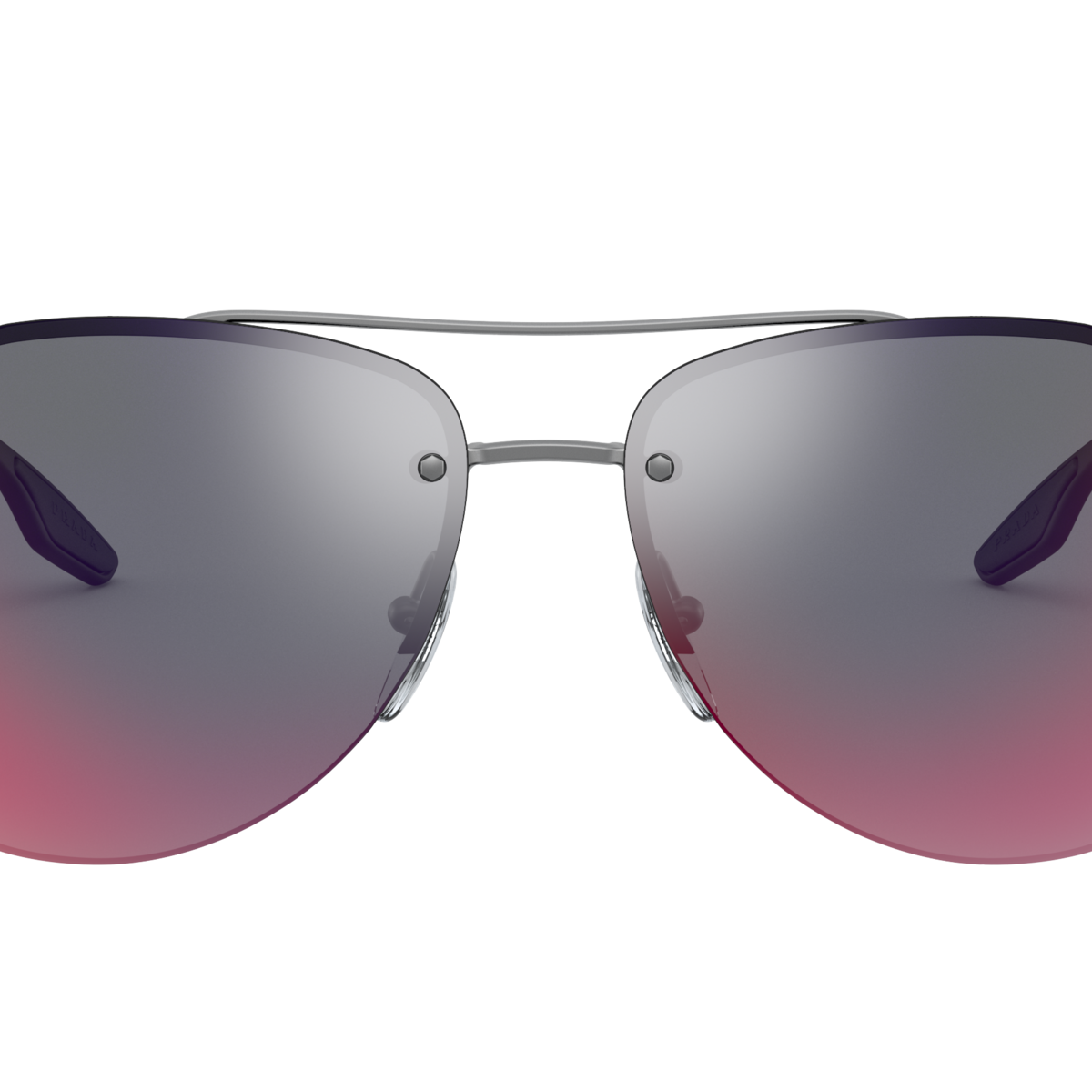 Prada Linea Rossa PS 52VS Matte Gunmetal 7CQ9Q1 three-quarter view