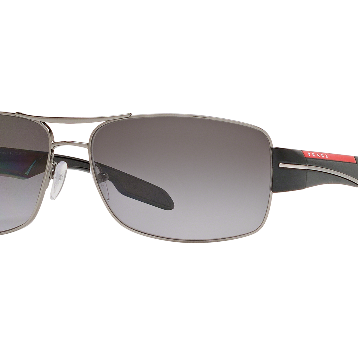 Prada Linea Rossa PS 53NS Gunmetal 5AV5W1 three-quarter view