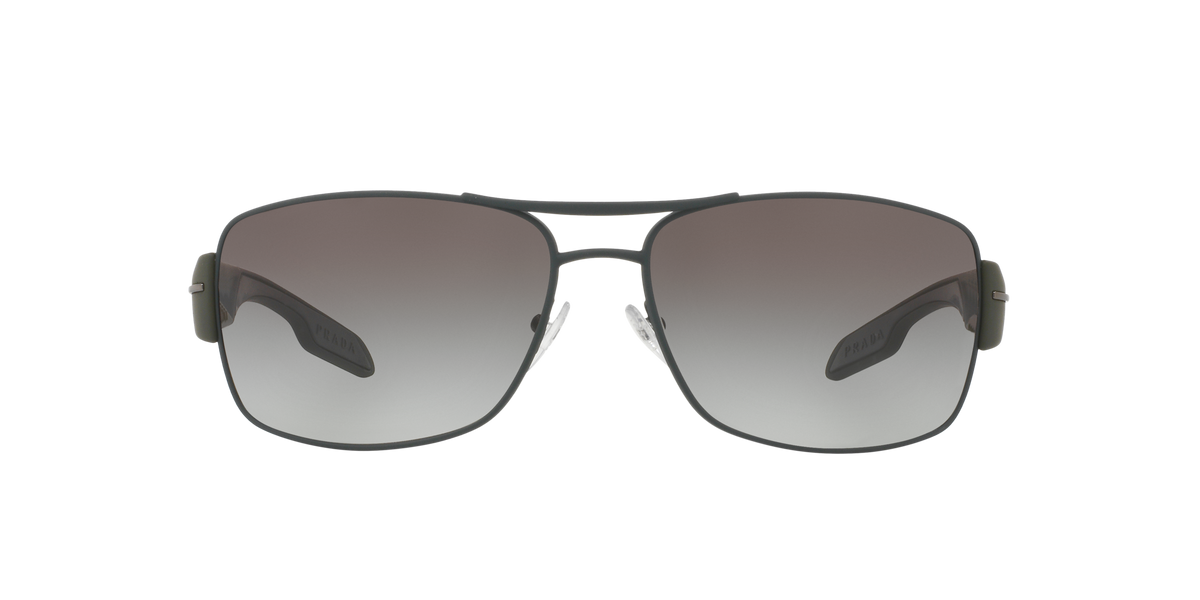 Prada Linea Rossa PS 53NS Green Rubber UFI0A7 front view