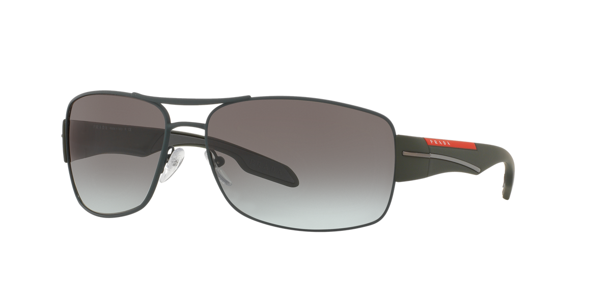 Prada Linea Rossa PS 53NS Green Rubber UFI0A7 three-quarter view
