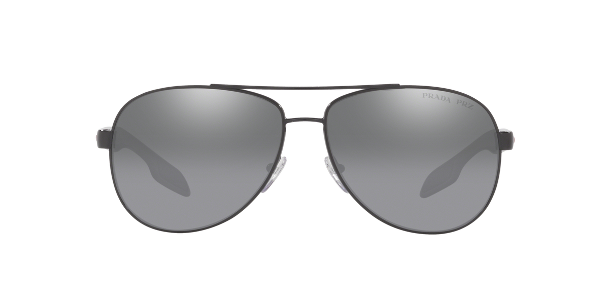 Prada Linea Rossa PS 53PS Black 1AB2F2 front view