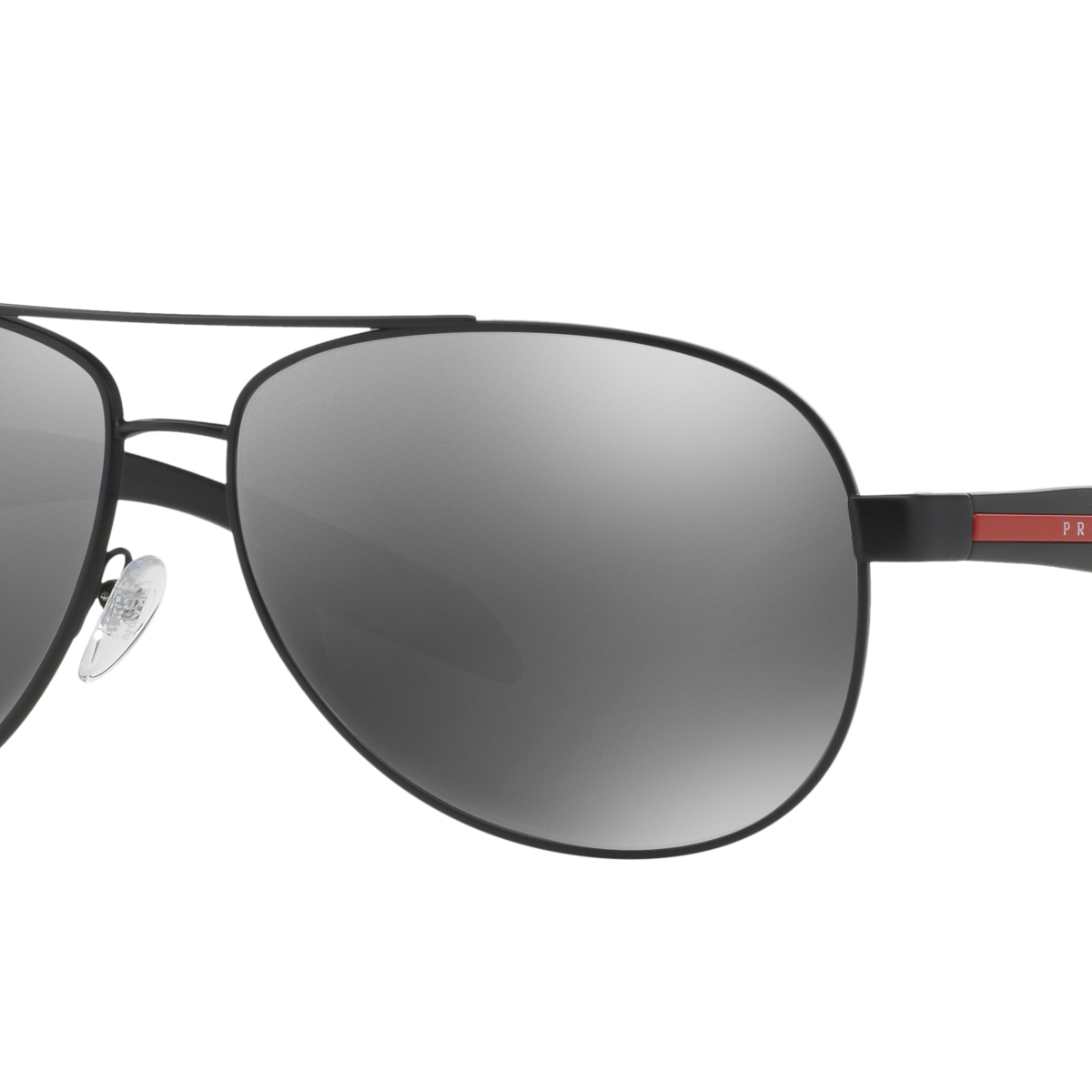 Prada Linea Rossa PS 53PS Black 1BO7W1 three-quarter view