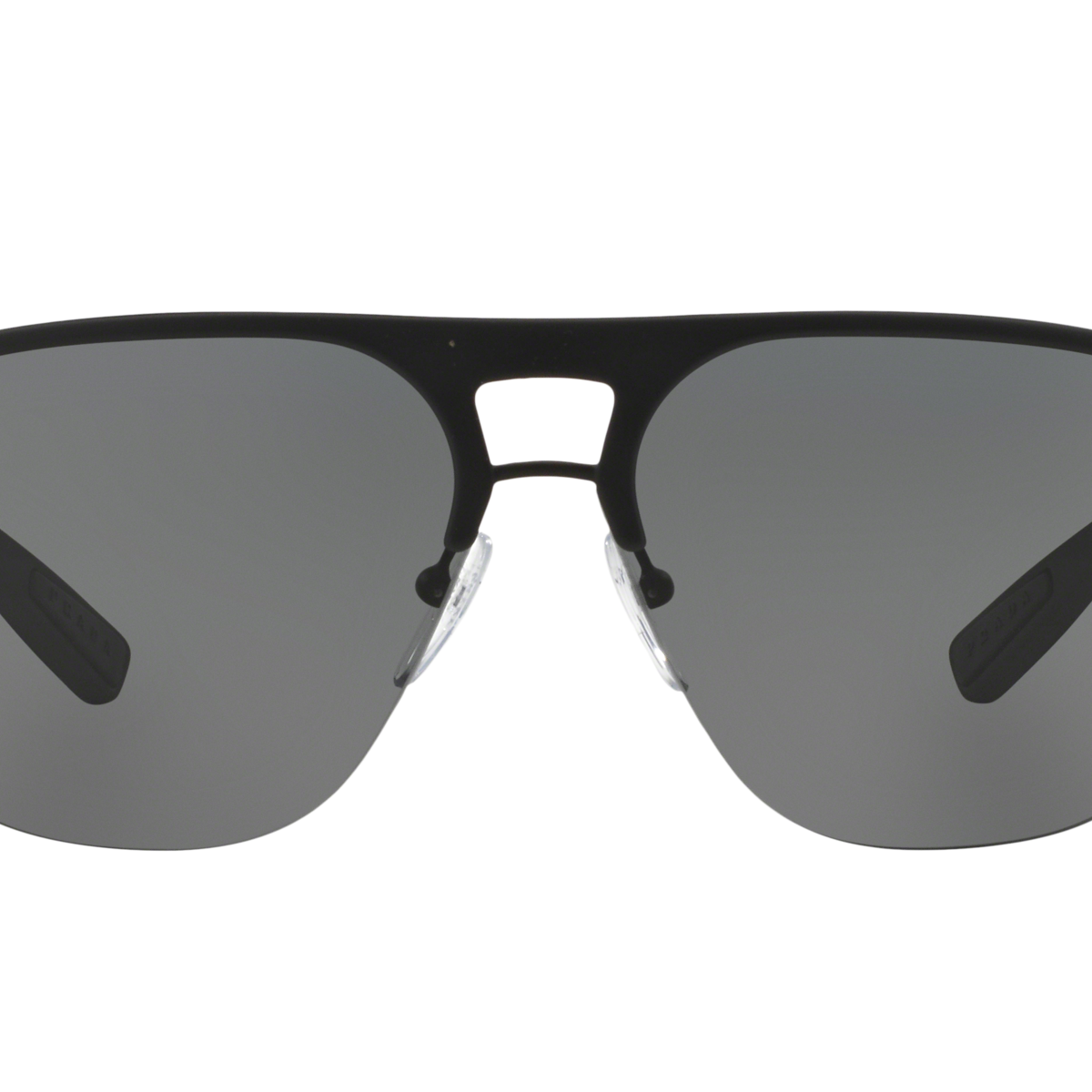 Prada Linea Rossa PS 53QS Black Rubber DG01A1 three-quarter view