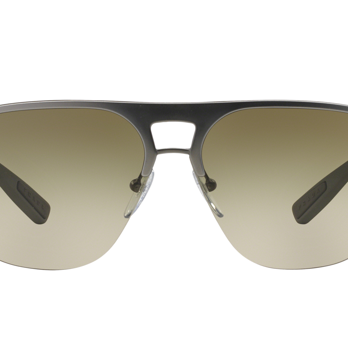 Prada Linea Rossa PS 53QS Gunmetal Rubber DG11X1 three-quarter view