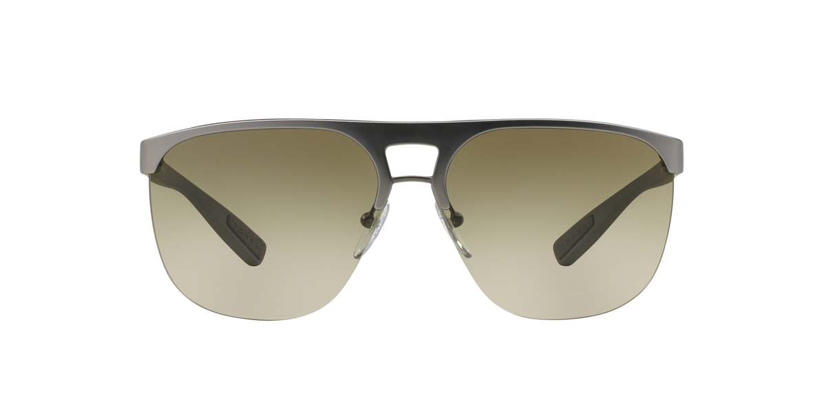 Prada Linea Rossa PS 53QS Gunmetal Rubber DG11X1 three-quarter view