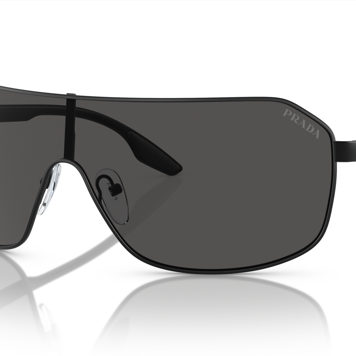 Prada Linea Rossa PS 53VS Matte Black 1BO5S0 three-quarter view