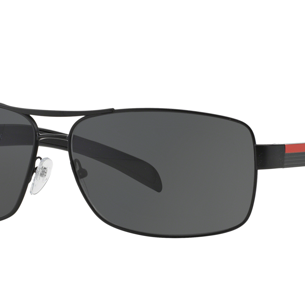 Prada Linea Rossa PS 54IS Black 1BO1A1 three-quarter view