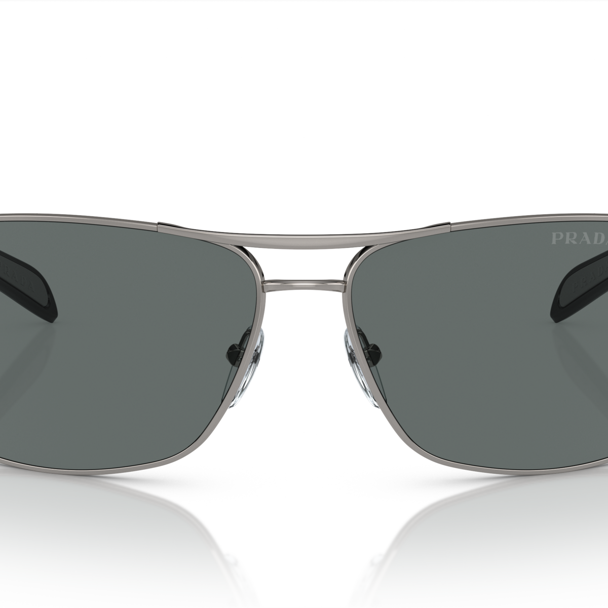 Prada Linea Rossa PS 54IS Gunmetal 5AV5Z1 front view