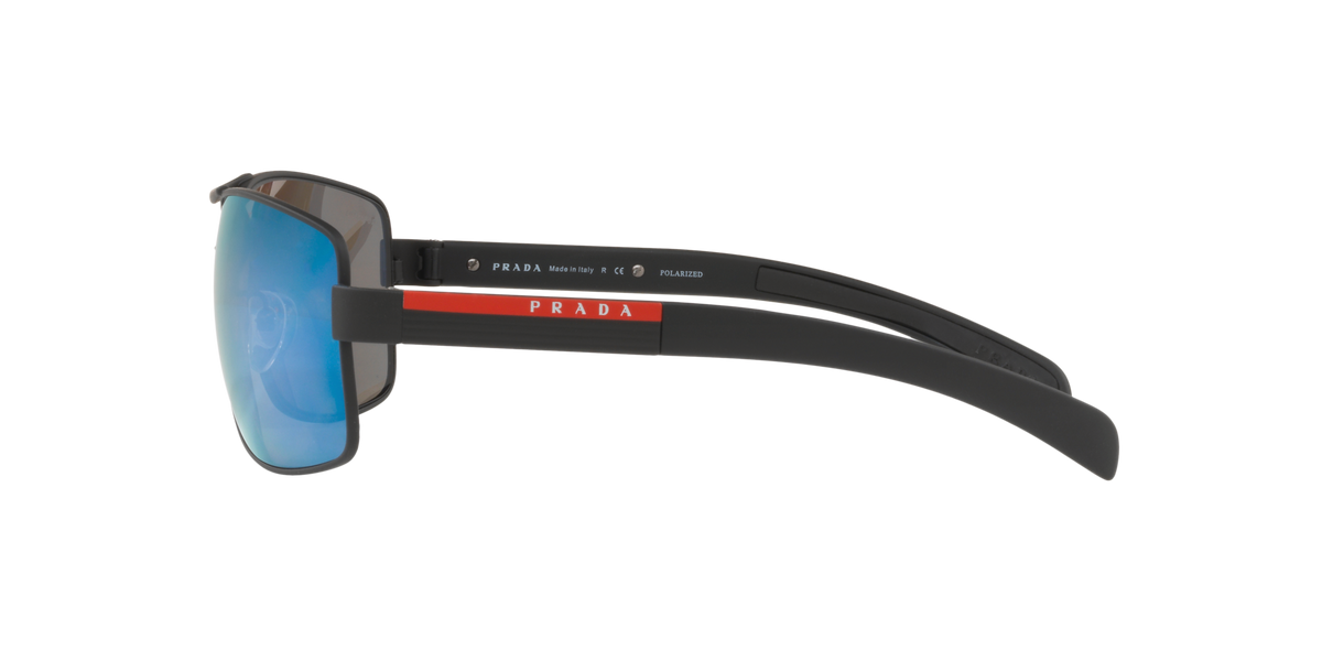 Prada Linea Rossa PS 54IS Black Rubber DG02E0 side view