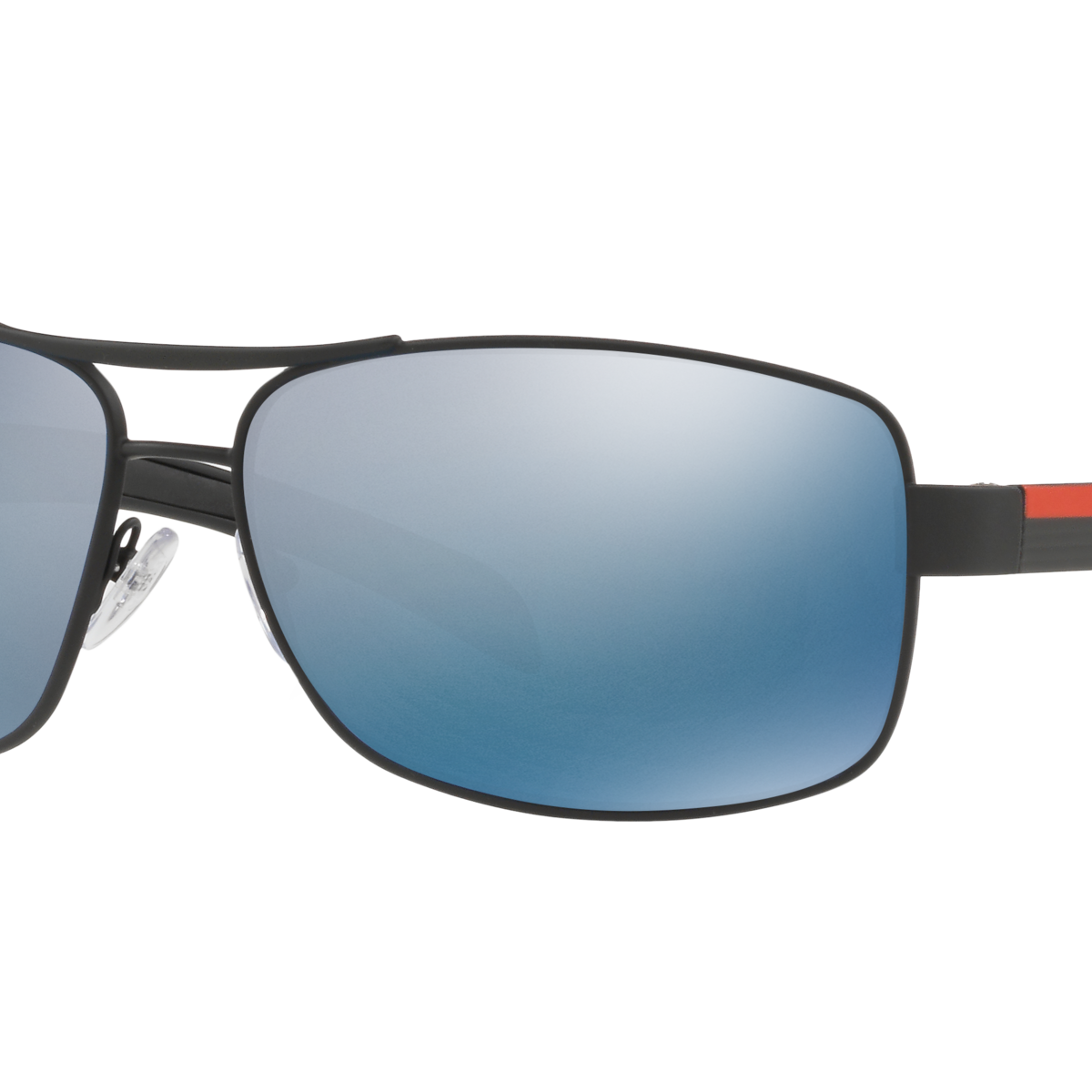 Prada Linea Rossa PS 54IS Black Rubber DG02E0 three-quarter view