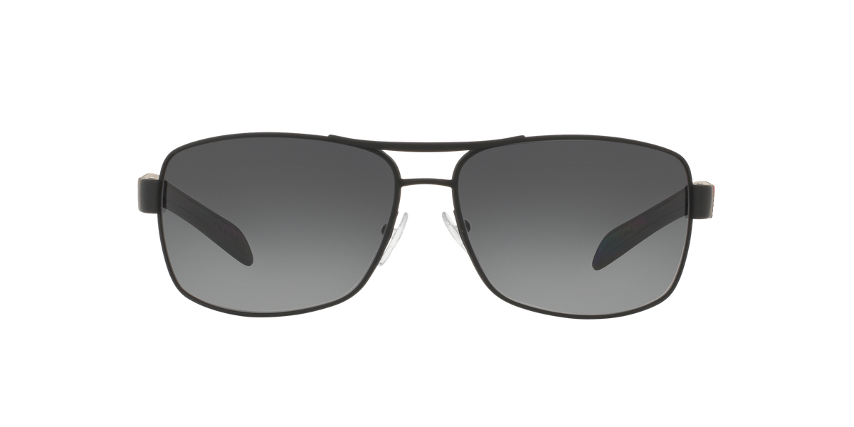 Prada Linea Rossa PS 54IS Black Rubber DG05W1 front view