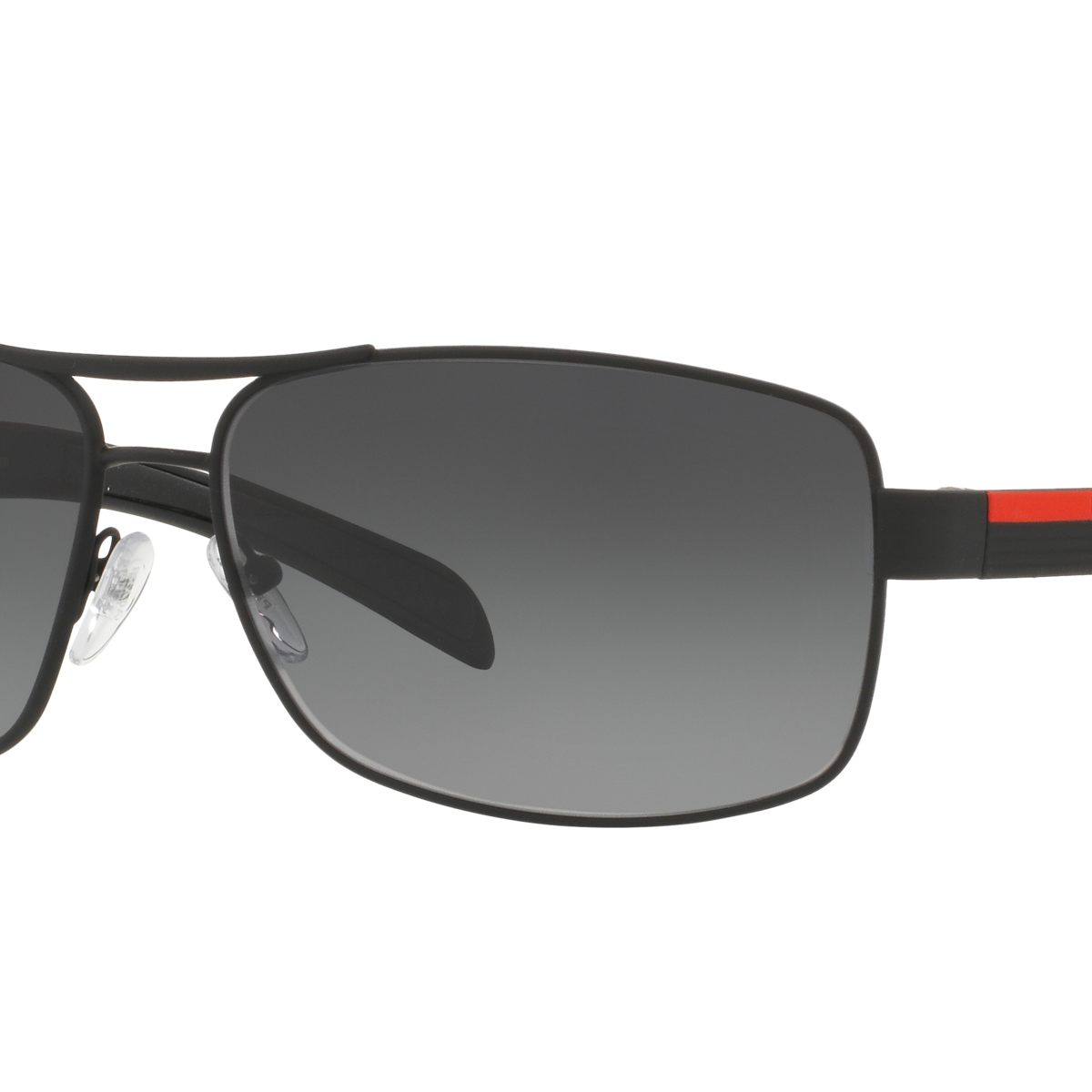 Prada Linea Rossa PS 54IS Black Rubber DG05W1 three-quarter view