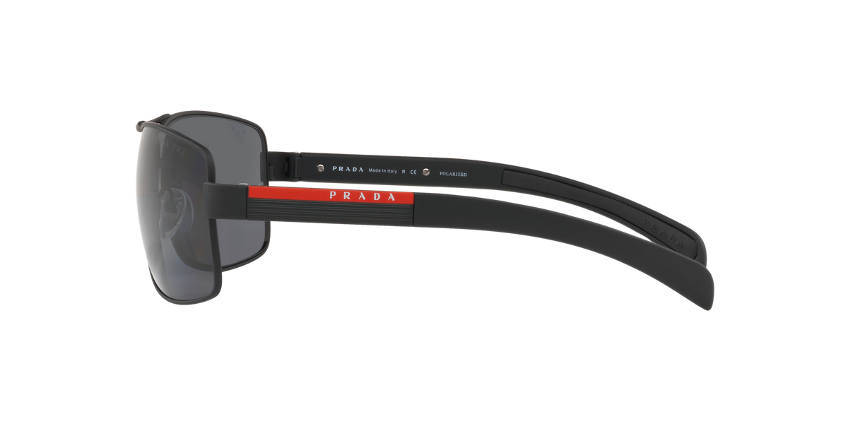 Prada Linea Rossa PS 54IS Black Rubber DG05Z1 side view