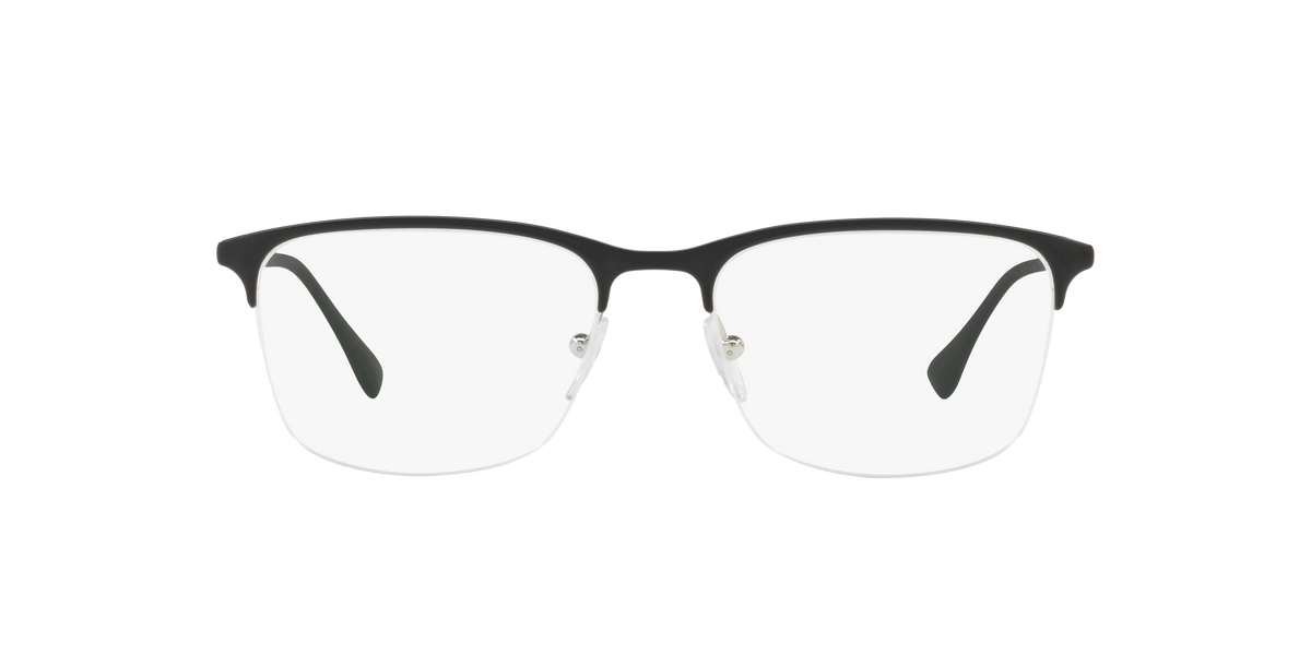 Prada Linea Rossa PS 54IV Top Black/Silver 1AB1O1 three-quarter view