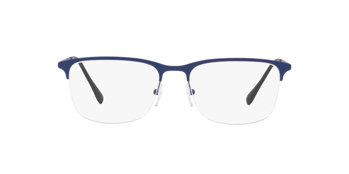 Prada Linea Rossa PS 54IV Blue Rubber 5651O1 three-quarter view