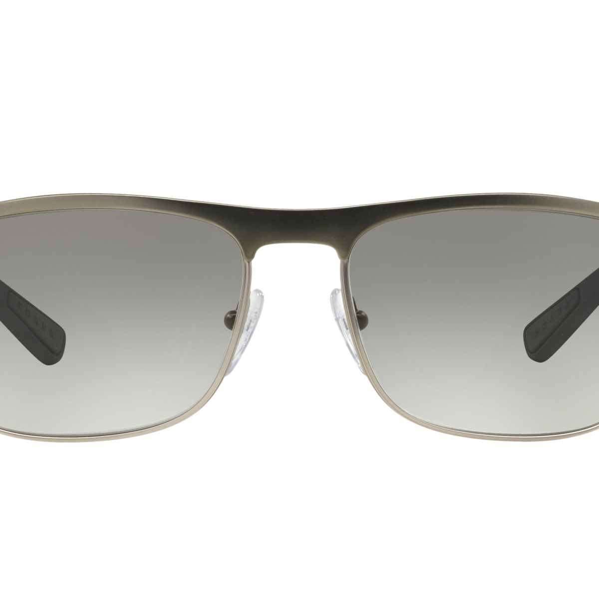 Prada Linea Rossa PS 54QS Gunmetal Rubber/Steel Rubber DG10A7 three-quarter view
