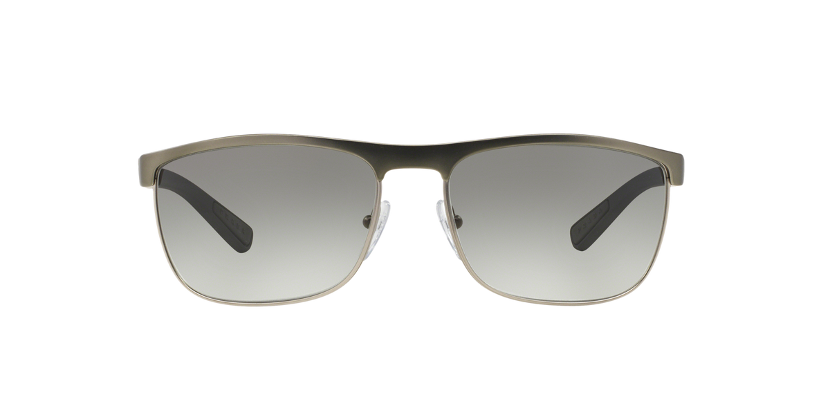Prada Linea Rossa PS 54QS Gunmetal Rubber/Steel Rubber DG10A7 three-quarter view